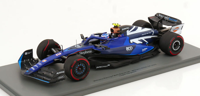 Williams FW45 GPイギリス Sargeant 2023 ケース付き Williams 800回目GP/ Spark 1/18 ミニカー