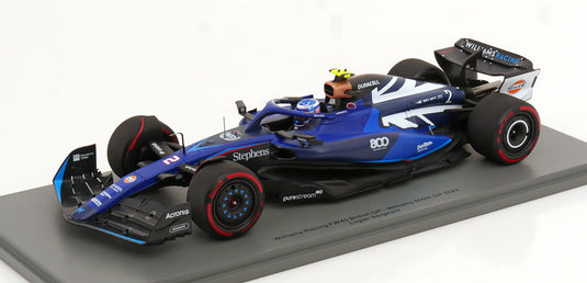 Williams FW45 GPイギリス Sargeant 2023 ケース付き Williams 800回目GP/ Spark 1/18 ミニカー