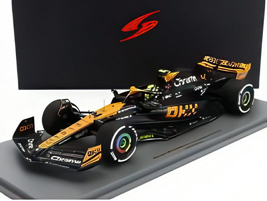 マクラーレン - F1 MCL60 チームマクラーレン N4 日本GP2023 ランド・ノリス - オレンジブルーブラック  / Spark 1/18 ミニカー