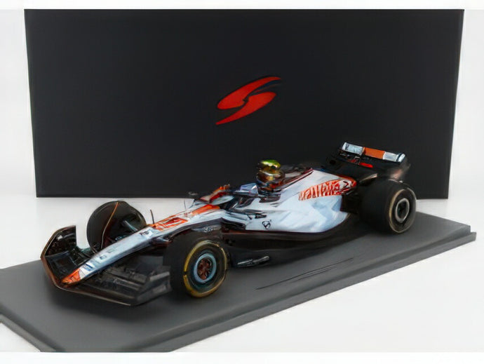 WILLIAMS  F1  FW45 TEAM WILLIAMS RACING GULF N 2 SINGAPORE GP 2023 LOGAN SARGEANT  LIGHT BLUE/SPARK 1/18ミニカー