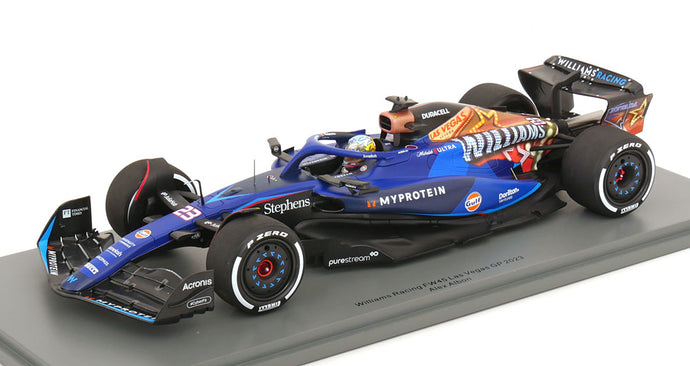 【予約】WILLIAMS F1 FW45 GULF No.23 2023 ラスベガスGP A.アルボン ブルー ブラック ゴールド/ Spark 1/18 ミニカー