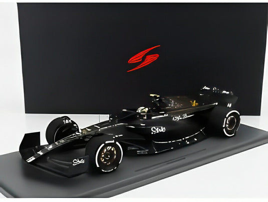 アルファロメオ - F1 C43 チームステイク N24 ラスベガスアメリカGP2023 周冠宇 - ブラックブラウン  / Spark 1/18 ミニカー