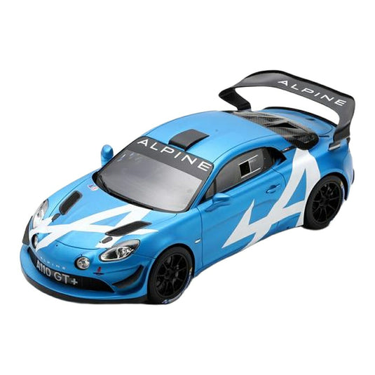 アルピーヌ A110 GT+ ブルー ラリー・モンブラン 2024 優勝 セバスチャン・ローブ ローレン・ゴディ / Spark 1/18 ミニカー