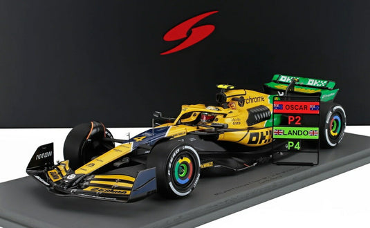 McLAREN F1 MCL38 チーム McLaren N 4 モナコGP 2024 4位 ランド・ノリス イエローグリーンブラック / Spark 1/18 ミニカー