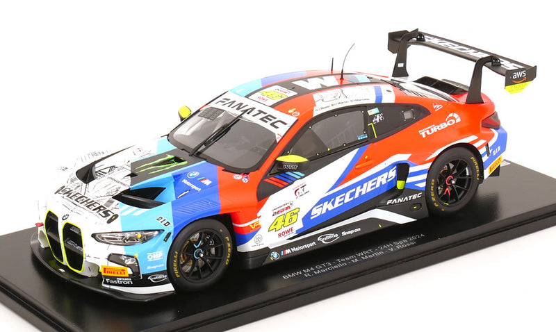 ギャラリービューアに画像をロードする, BMW M4 GT3 No.46 スパ24時間 Rossi Marciello Martin 2024 限定1000個 ケース付/ Spark 1/18 ミニカー
