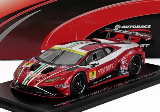 LAMBORGHINI HURACAN GT3 EVO 2 N0 SUPER GT GT300 2025 小暮卓史 本山裕也 レッドメタリックホワイト/ Spark 1/43 ミニカー