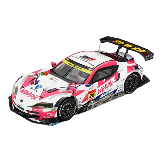 【予約】 TOYOTA- SUPRA GR TEAM HOPPY SCHATZ N 25 GT300 CLASS SUPER GT 2025 KIMIYA SATO - RYOTA HORACHI - WHITE PIN