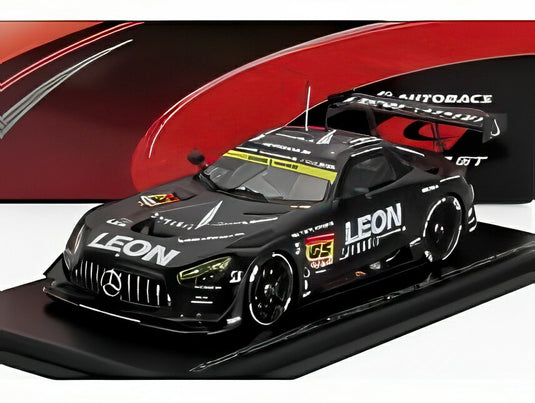 【予約】MERCEDES BENZ AMG GT3 EVO LEON RACING No.65 SUPER GT 2025 蒲生尚弥/菅波冬悟 マットブラック/ Spark 1/43 ミニカー