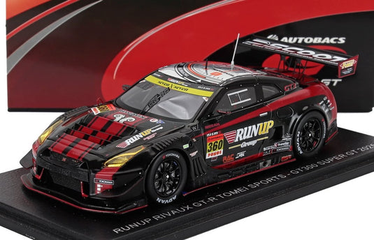 NISSAN GT R NISMO GT3 チームTOMEI SPORT N360 GT300クラス SUPER GT 2025 青木卓行 荒川凛 ブラックレッド / Spark 1/43 ミニカー
