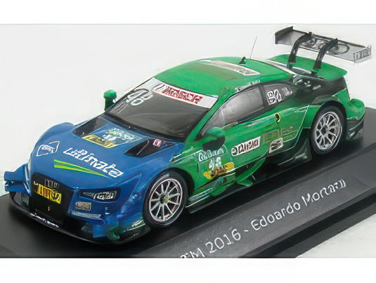 AUDI A5 RS5 TEAM AUDI SPORT ABT SPORTSLINE N 48 SEASON DTM 2016 E.MORTARA GREEN BLUE/SPARK-MODEL 1/43ミニカー
