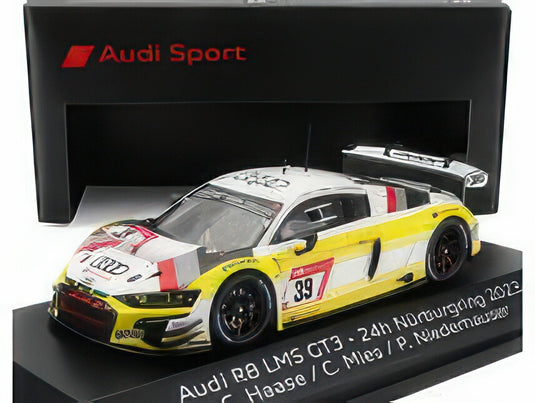 AUDI R8 LMS GT3 TEAM AUDI SPORT LAND N 39 24h NURBURGRING 2023 CHRISTOPHER HAASE CHRISTOPHER/SPARK-MODEL 1/43ミニカー