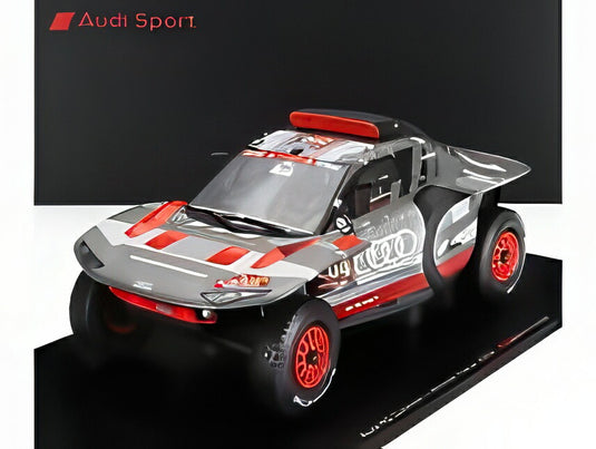 【予約】AUDI RS Q E-TRON E2 チーム AUDI SPORT N 204 ダカールラリー 優勝 2024 C.サインツ L.クルス グレー シルバー ブラック/ Spark 1/18 ミニカー