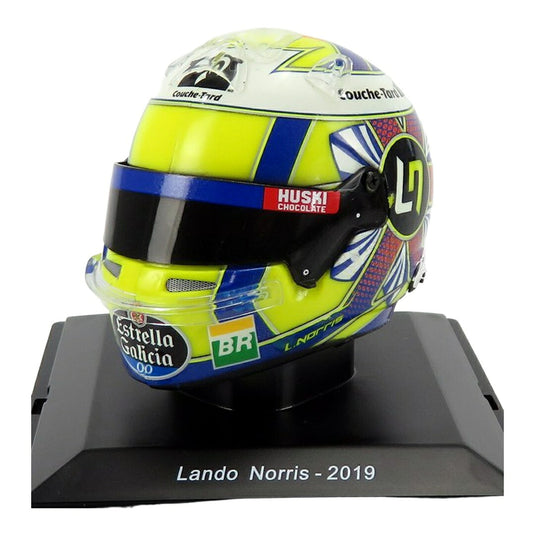 Lando Norris ランドノリス ヘルメット MCL34 McLarenマクラーレン 2019 イエロー ブルー / Spark 1/5 ミニカー