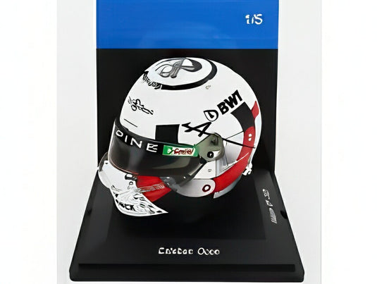 BELL HELMET F1 ヘルメット ルノー A523 BWT アルピーヌ N 31 エステバン オコン ベルギーGP 2023 ホワイト ブラック レッド/ Spark 1/5 ミニカー
