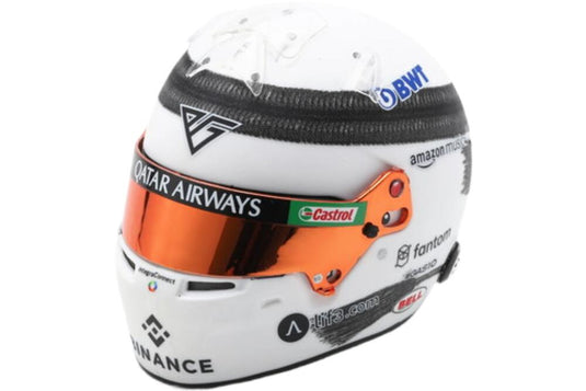 Bell Helmet F1 Casco Helmet Renault A523 チーム Bwt Alpine 10 Sprint Race Qatar Gp 2023 Pierre Gasly 5HF134/ Spark 1/5 ミニカー