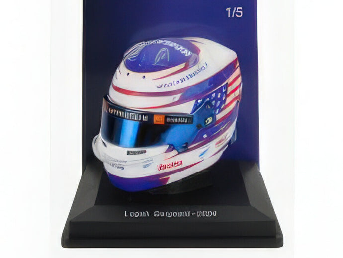 BELL HELMET  CASCO HELMET F1 LOGAN SARGEANT TEAM WILLIAMS RACING N 2 SEASON 2024  WHITE BLUE RED/SPARK 1/5ミニカー