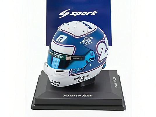 BELL ヘルメット F1 A.アルボン WILLIAM RACING N23 2024年 モナコGP ブルー/ホワイト/ Spark 1/5 ミニカー