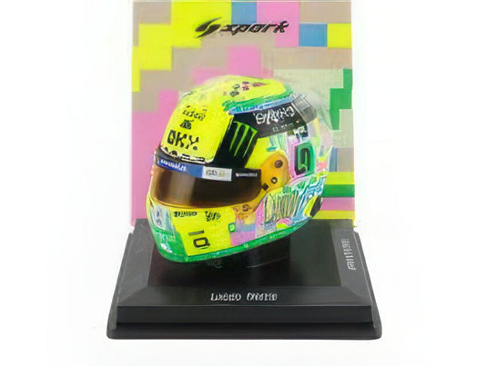 Bell ヘルメット F1 Lando Norris チーム Mclaren 4 3位 British GP 2024 5HF162/ Spark 1/5 ミニカー
