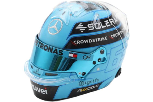 Bell ヘルメット F1 George Russell F1 チーム Mercedes Amg 63 Abu Dhabi GP 2024 See You On Track Lewis 5HF182/ Spark 1/5 ミニカー