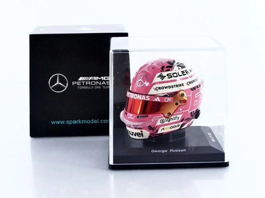 Casqueヘルメット George Russellジョージ・ラッセル Miamiマイアミ GP 2025 / Spark 1/5 ミニカー