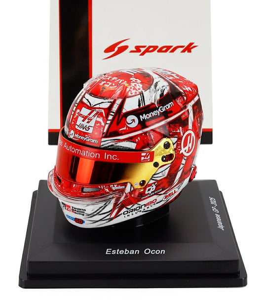Bellベル Helmetヘルメット Casco F1 2025 Esteban Oconエステバン・オコン Team Moneygram Haas No.31 China GP レッ / Spark 1/5 フィギュア