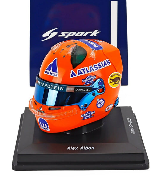 Bellベル Helmetヘルメット Casco F1 2025 Alex Albonアレックス・アルボン Team Atlassian Williams Racing No.23 M / Spark 1/5 フィギュア
