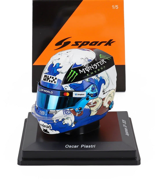 CASQUE Oscar Piastri Japan GP 2025 オスカー ピアストリ / Spark 1/5 ミニカー