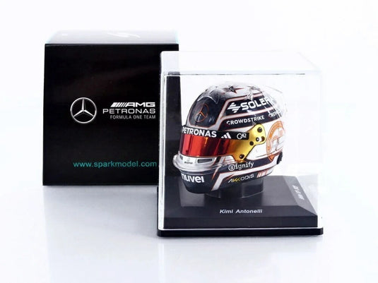 CASQUE Kimi Antonelli British GP 2025 キミ アントネッリ ヘルメット / Spark 1/5 ミニカー