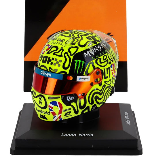 Bell Helmet Casco F1 2025 Lando Norrisランド・ノリス World Champion Team McLaren No.4 Winner Britis / Spark 1/5 フィギュア