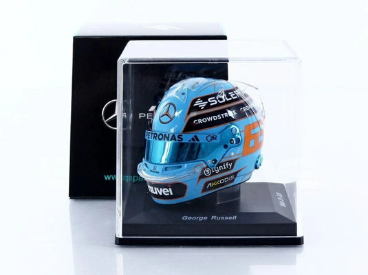 CASQUEヘルメット George Russellジョージ・ラッセル 2025 British GPイギリスGP / Spark 1/5 ミニカー