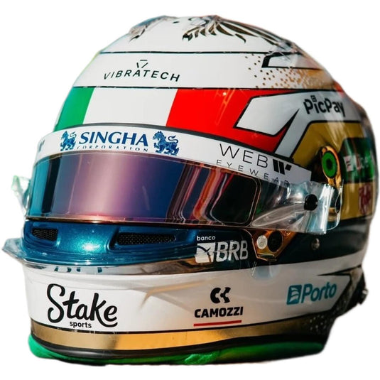 Bellベル Helmetヘルメット F1 Gabriel Bortoleto Stake F1 Team Kick Sauber GP 2025 / Spark 1/5 ミニカー