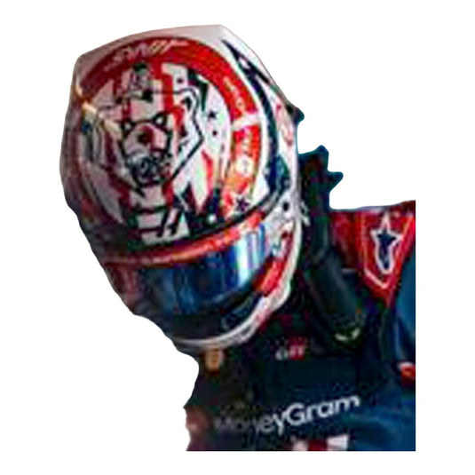 【予約】 BELL HELMET- CASCO HELMET F1 OLIVER BEARMAN TEAM MONEYGRAM HAAS N 87 9th USA GP 2025 - RED WHITE BLACK