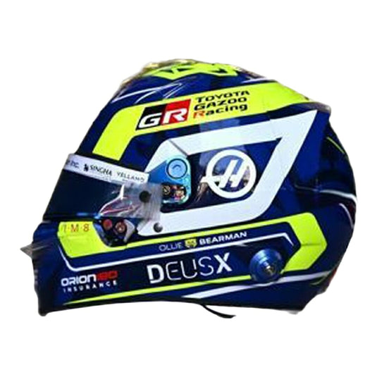 【予約】2026年発売予定 Oliver Bearman オリバー・ベアマン 2026 F1 VF-26 Team TGR Haas No.87 ヘルメット ブルー ホワイト イエロー / Spark 1/5 ミニカー