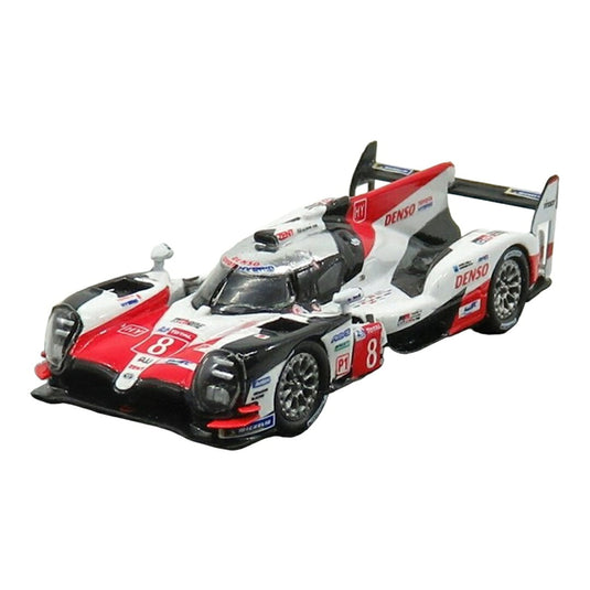 Toyotaトヨタ TS050 HYBRID チームトヨタガズーレーシング No.8 優勝 24時間ルマン 2018 F.Alonso S.Buemi K.Nakajima ホワイト/ / Spark 1/87 ミニカー