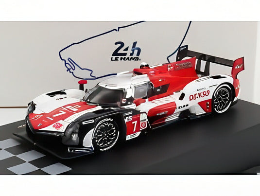 TOYOTA GR010 3.5L V6 ツインターボ ハイブリッド ガズー レーシング N 7 M.コンウェイ 小林可夢偉 J.M.ロペス ウィナー ルマン 2021 ホワイト レッド/ Spark 1/87 ミニカー