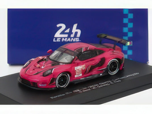 PORSCHE  911 9912 RSR19 4.2L TEAM IRON DAMES N 85 24h LE MANS 2023 S.BOVY  R.FREY  M.GATTING  FUCSIA/SPARK 1/87ミニカー