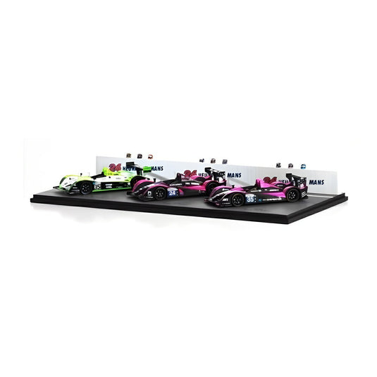 OAK Racing オークレーシング ルマン24時間 3台セット ヘルメット付 グリーン/ブラック/ピンク #24 #35 / Spark 1/43 ミニカー