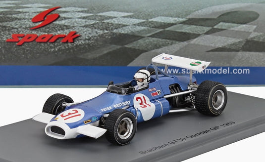 BRABHAM BT30 F2 German GP 1969 P. Westbury ブラバム / Spark 1/43 ミニカー