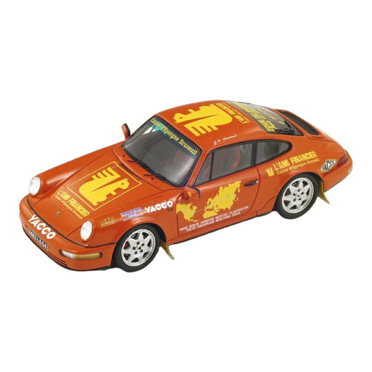 ポルシェ 964 カレラ4 ワールドツアー 1994 オレンジ J.M. Liantard / Spark 1/43 ミニカー