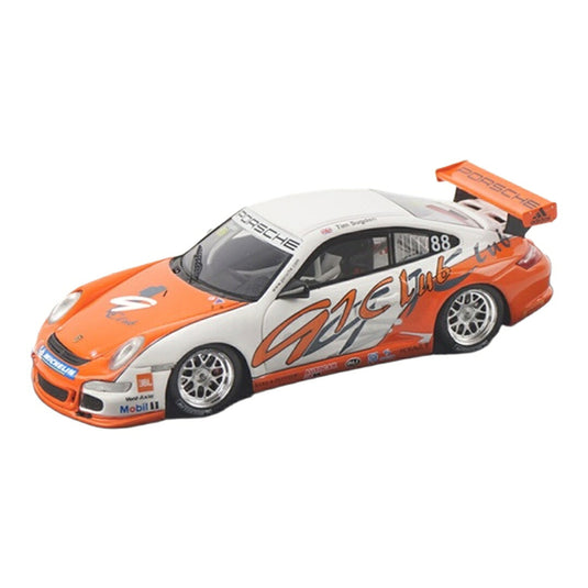 Porscheポルシェ 911 997 GT3 Cup No.88 Winner Porsche Cup Asia 2007 ホワイト/オレンジ / Spark 1/43 ミニカー