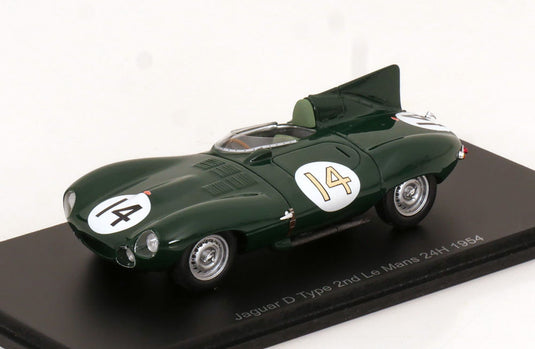 Jaguar Dタイプ No.14 24時間ルマン Rolt/Hamilton 1954/ Spark 1/43 ミニカー
