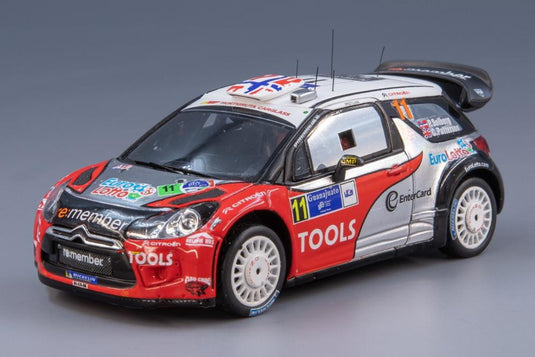 Citroen DS3 WRC 11号車 ラリーメキシコ 2011 4位 P.Solberg C.Patterson/ Spark 1/43 ミニカー