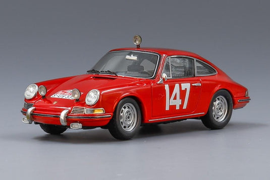 Porsche 911T 147号車 モンテカルロラリー 1965 5位 Linge Falk/ Spark 1/43 ミニカー