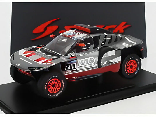 アウディ - Q E-TRON RS チームアウディスポーツ N211 ダカールラリー2023 マティアス・エクストローム - エミル・ベルクビスト - グレーシルバーブラック  / Spark 1/43 ミニカー