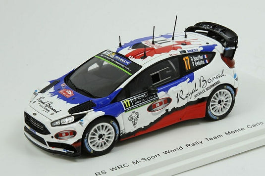 Ford Fiesta RS WRC 17号車 DNF モンテカルロ 2016 M-Sport World Rally Team/ Spark 1/43 ミニカー