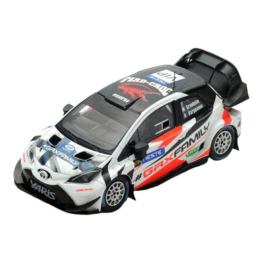トヨタ ヤリス WRC プレゼンテーションバージョン ラリーフィンランド 2017 ホワイト M.Gronholm A.Karppanen / Spark 1/43 ミニカー
