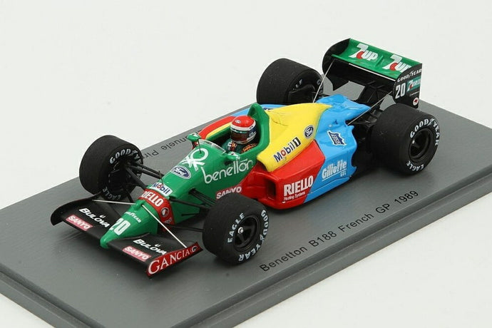 Benetton B188 20号車 フランスGP 1989 Emanuele Pirro/ Spark 1/43 ミニカー