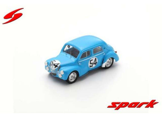 1952 Renault 4CV 1063 #54 L ポン P モーザー ルマン24時間 レジンシリーズ ブルー/Spark 1/43ミニカー