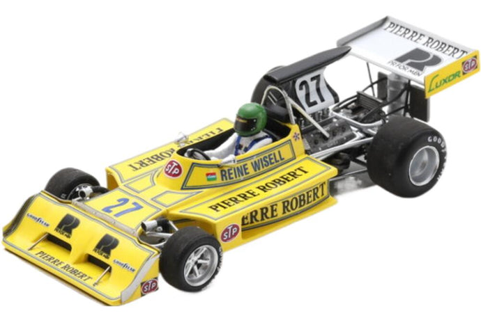 March F1 731 #27 Sweden Gp 1973 R Wisell イエロー/ Spark 1/43 ミニカー