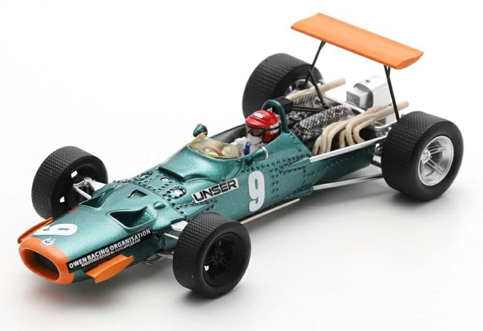 【予約】BRM F1 P138 N 9 USA GP 1968 B.アンサー グリーン イエロー/ Spark 1/43 ミニカー